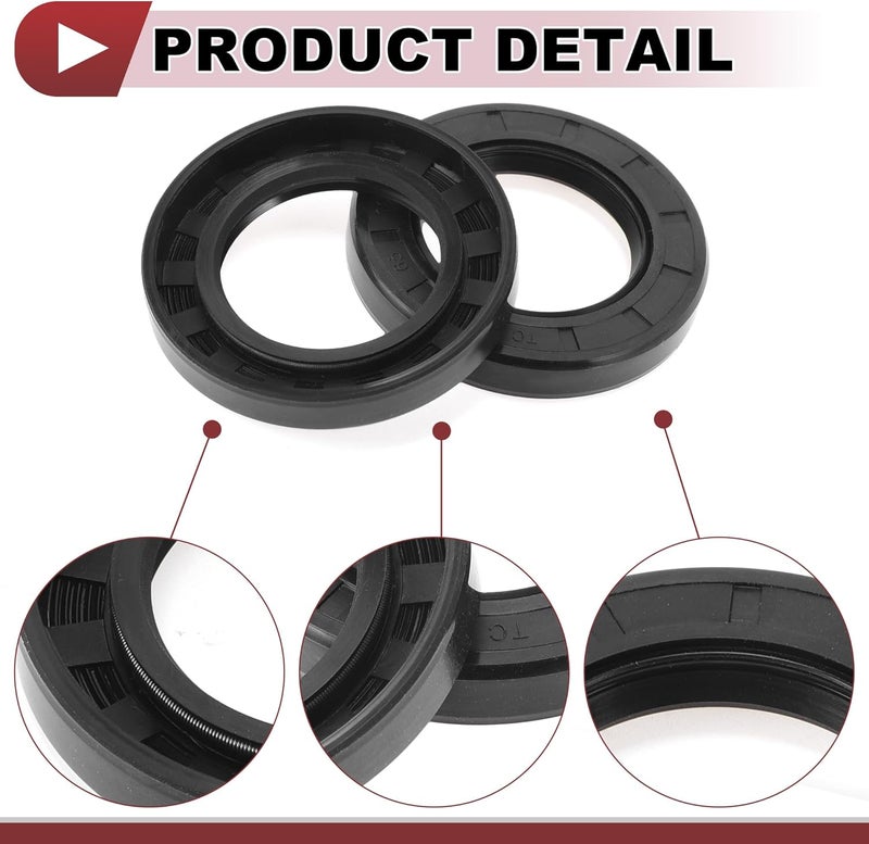 HEROFFIX 5 قطع ختم عمود دوار ختم زيت عالي الضغط 40x65x10 مم مطاط نيتريل 70 درجة صلابة - Image 5
